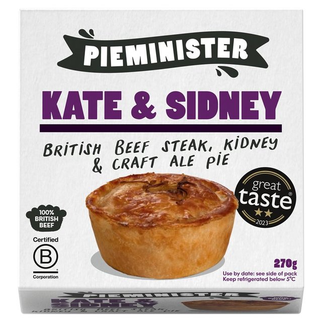 Pieminister Kate & Sidney British Steak & Kidney Pie, 270g