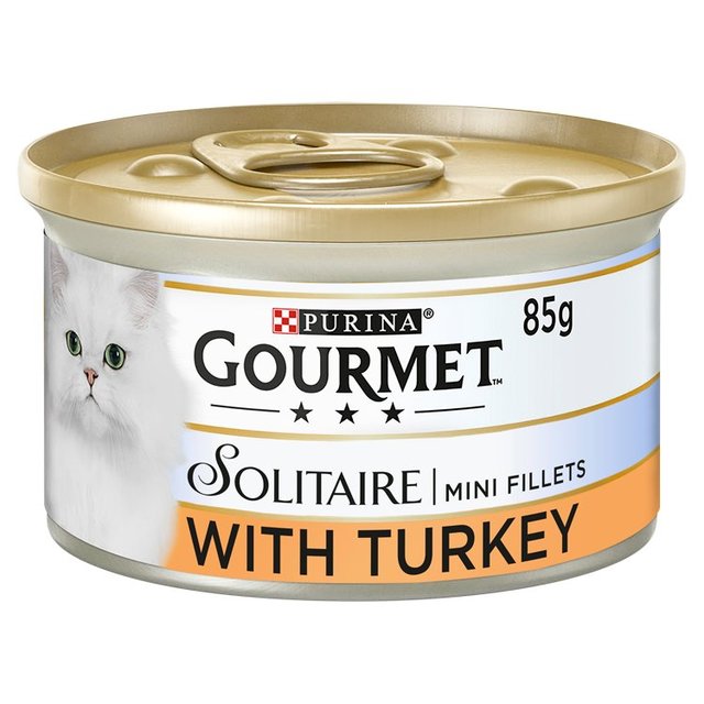Gourmet Solitaire Tinned Cat Food With Turkey, 85g