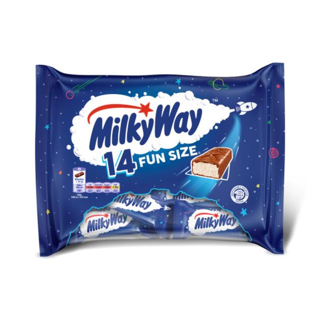 Milky Way Nougat & Milk Chocolate Funsize Snack Bars Multipack, 250g
