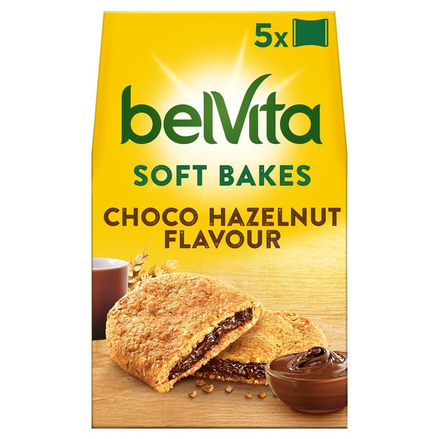 Belvita Choco Hazelnut Soft Bakes Breakfast Biscuits, 5 x 40g