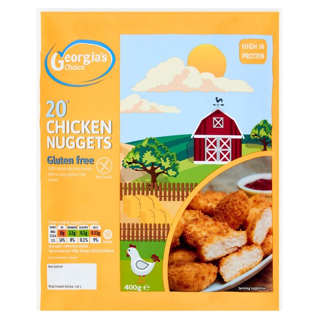 Ocado Georgias Choice Gluten Free Chicken Nuggets, 400g