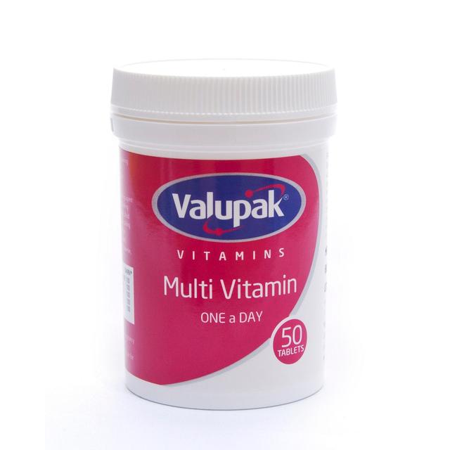 Valupak Vitamins Multivitamin Tablets, 50 Per Pack