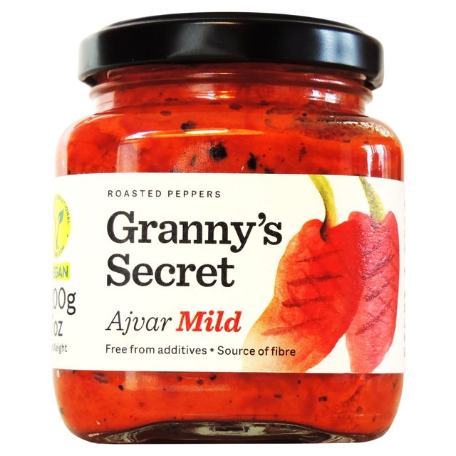 Granny’s Secret Ajvar Mild Roasted Red Pepper Spread, 200g
