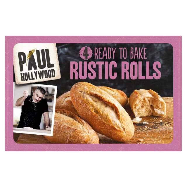 Paul Hollywood 4 Ready to Bake Rustic Rolls, 300g