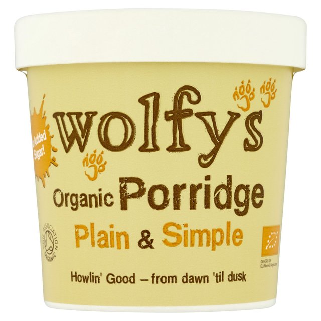 Wolfy’s Organic Plain & Simple Porridge Pot, 60g