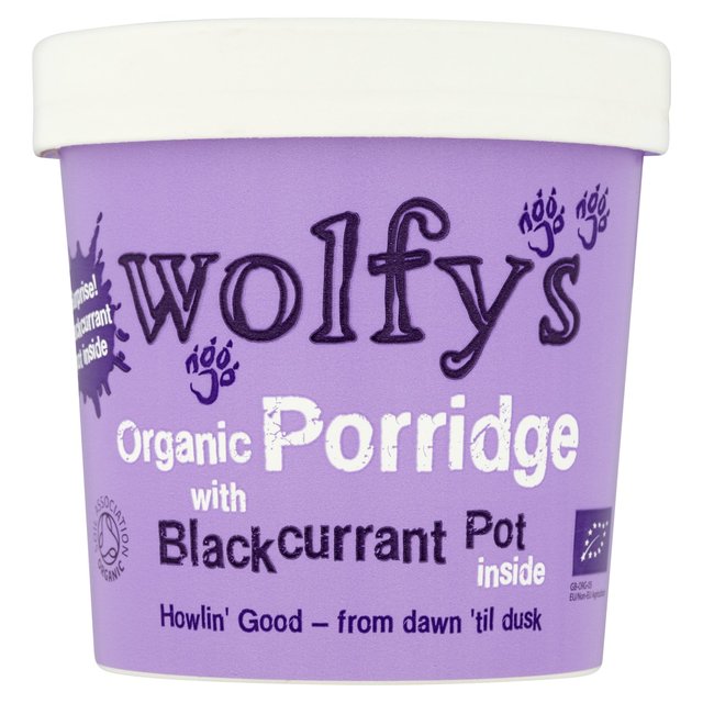 Wolfy’s Organic Blackcurrant Porridge Pot, 90g