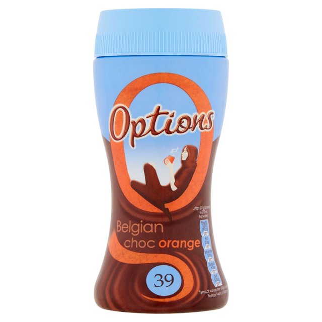 Options Orange Hot Chocolate Drink, 220g