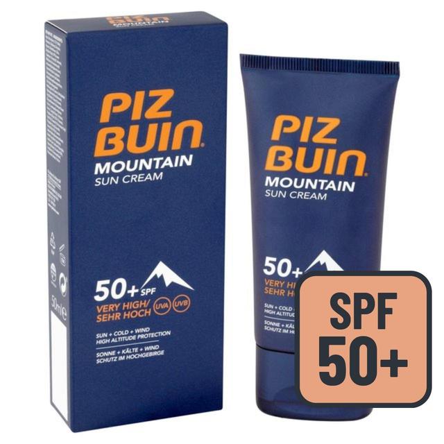 Piz Buin SPF 50+ Mountain Sun Cream, 50ml