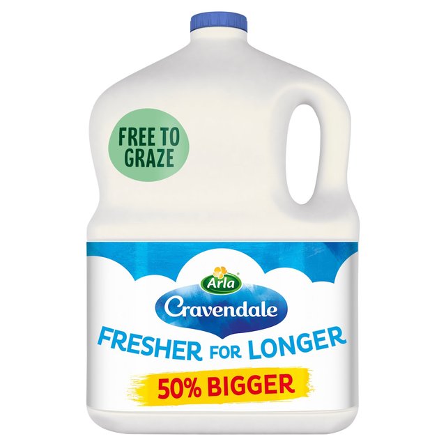 Cravendale Filtered Fresh Whole Milk Fresher for Longer, 3l