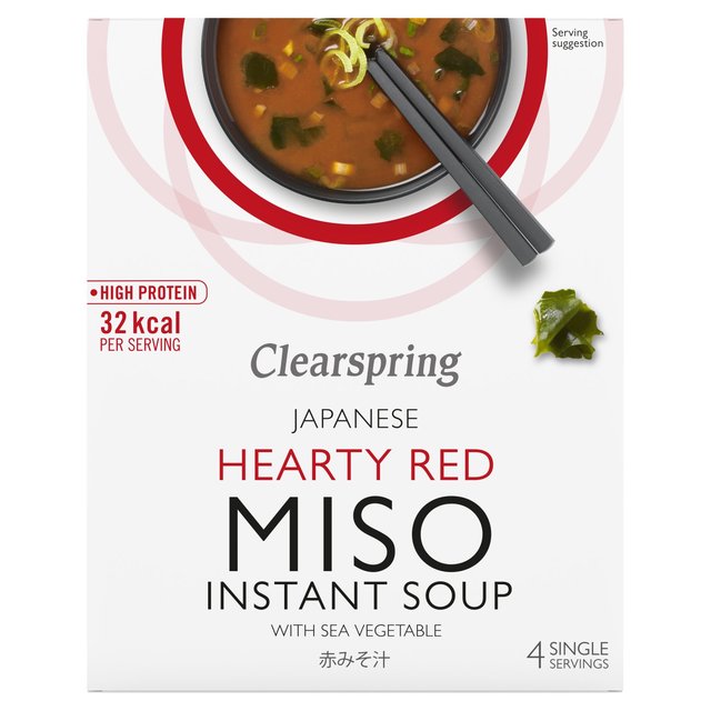 Clearspring Red Miso Soup & Sea Vegetable, 4 x 10g
