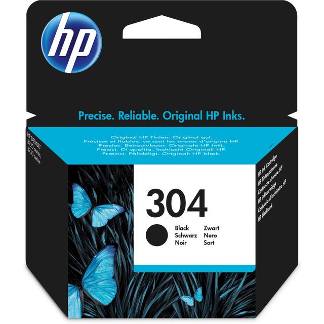 HP 304 Black Ink Cartridge, One Size