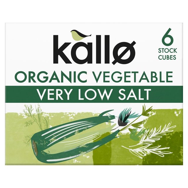 Kallo Organic Very Low Salt Vegetable Stock Cubes, 6 x 10g
