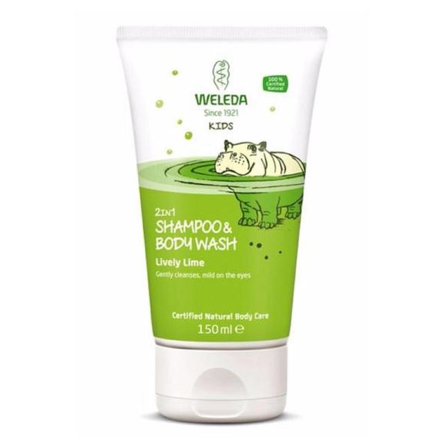 Weleda Kids Lime 2in1 Vegan Shampoo & Body Wash, 150ml
