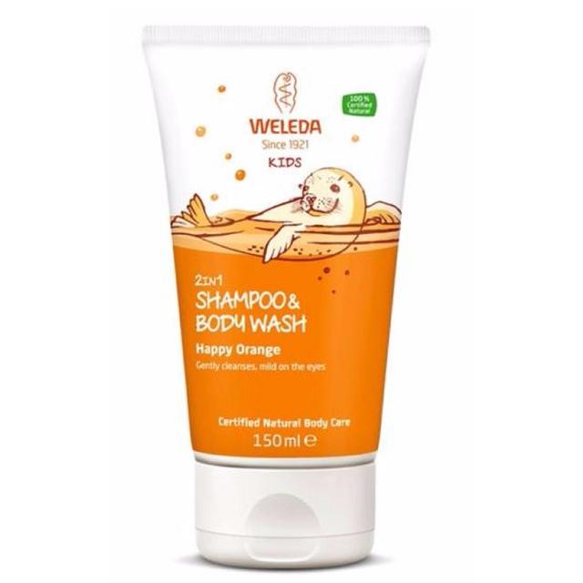 Weleda Kids 2in1 Orange Vegan Shampoo & Body Wash, 150ml