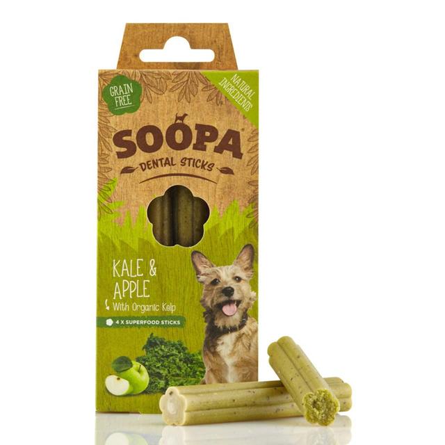 Soopa Kale & Apple Dental Sticks Dog Treats, 100g