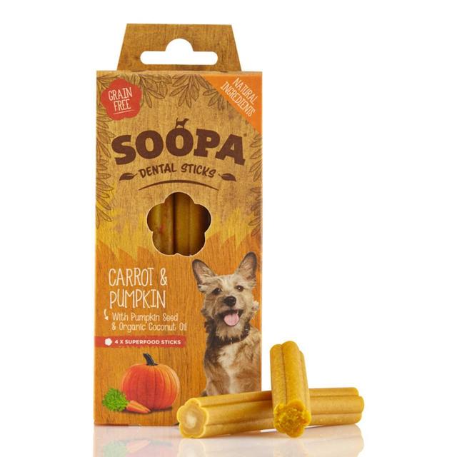 Soopa Pumpkin & Carrot Dental Sticks Dog Treats, 100g