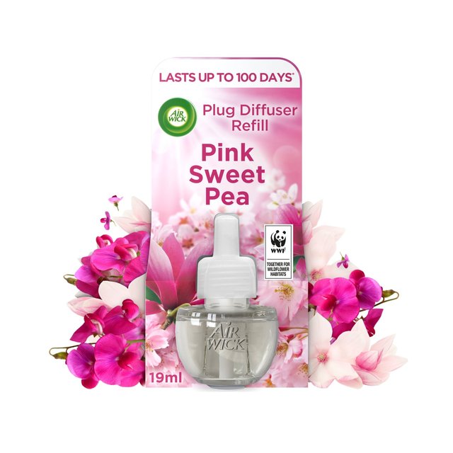 AIR WICK PINK SWEET PEA LIMITED EDITION Candle w Natural Essential Oils  3-3.7oz