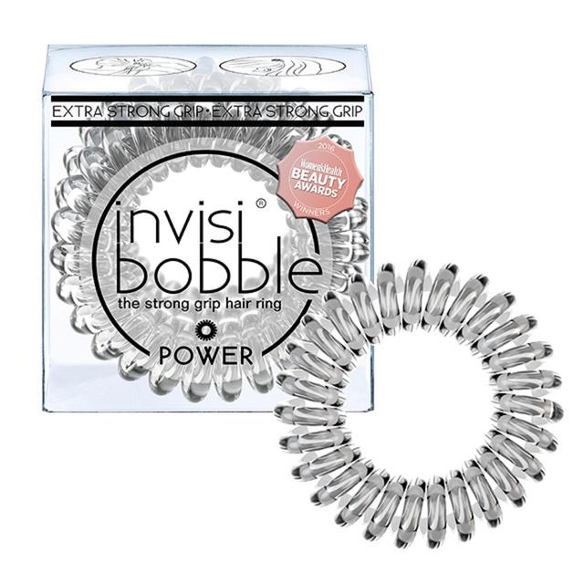 Invisibobble Strong Hold Clear Hair Ties, 3 Per Pack