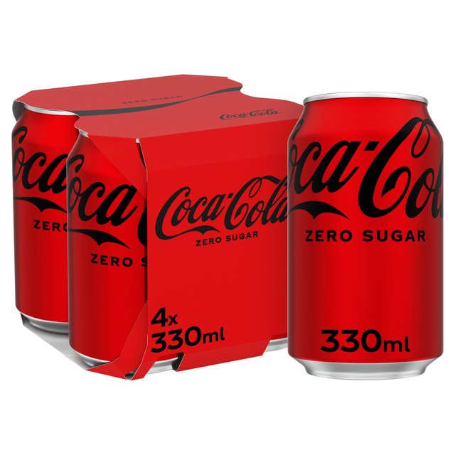 Coca-Cola Zero Sugar, 4 x 330ml