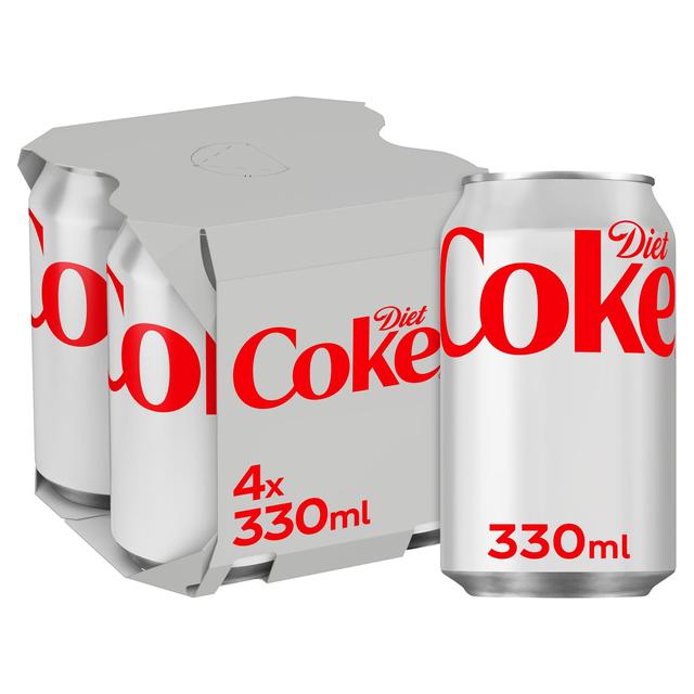 Coca-Cola Diet Coke, 4 x 330ml