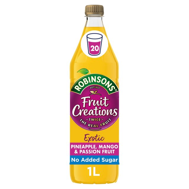 Robinsons Fruit Creations Pineapple, Mango & Passionfruit No Added Sugar, 1L