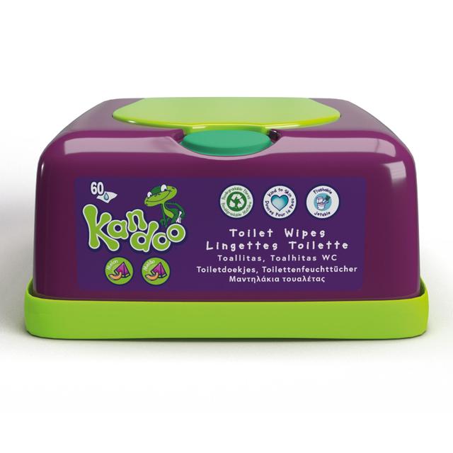 Kandoo Flushable Toilet Wipes, With Dispensing Tub, 60 Per Pack