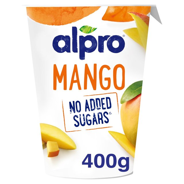 Alpro More Fruit No Added Sugars Mango Yoghurt Alternative, 400g