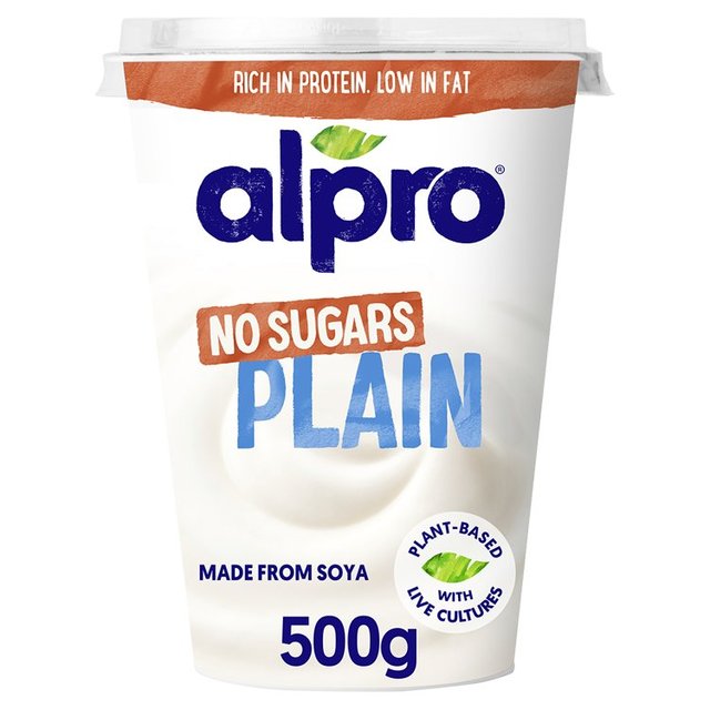 Alpro Plain No Sugars Yoghurt Alternative, 500g