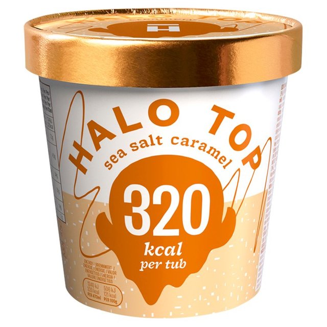 Halo Top Sea Salt Caramel Low Calorie Ice Cream, 473ml