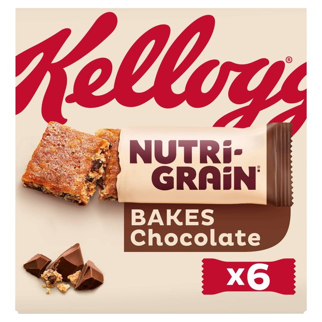 Kellogg’s Nutri Grain Elevenses Chocolate Chip Bakes, 6 Per Pack