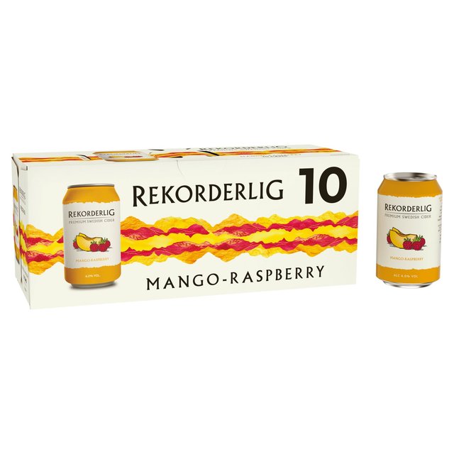 Rekorderlig Mango & Raspberry Cider, 10 x 330ml