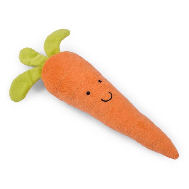 Petface Furry Carrot Dog Toy, 32x9x9cm