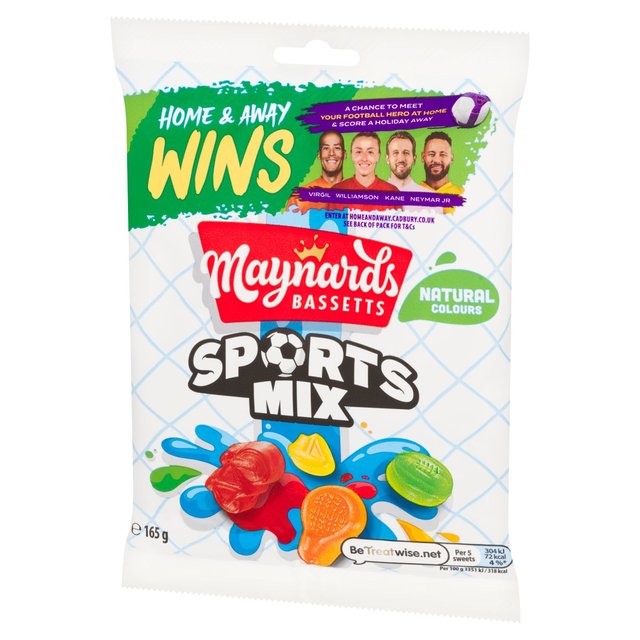 Maynards Bassetts Sports Mix Sweets Bag, 165g