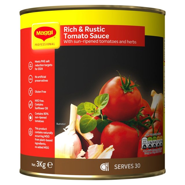 Maggi Rich & Rustic Tomato Sauce, 3kg