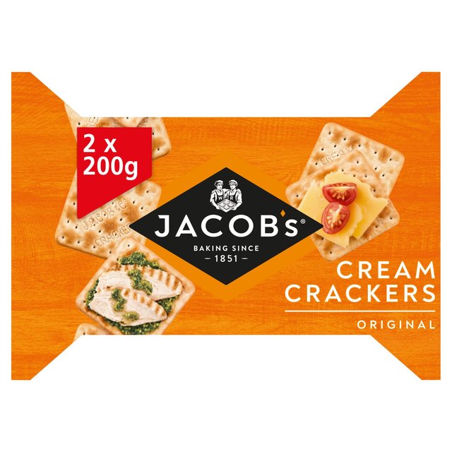Jacob’s Original Cream Crackers Twin Pack, 2 x 200g