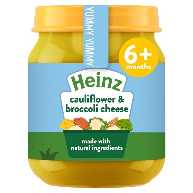 Heinz By Nature Cauliflower & Broccoli Cheese Baby Food Jar 6+ Months, 120g