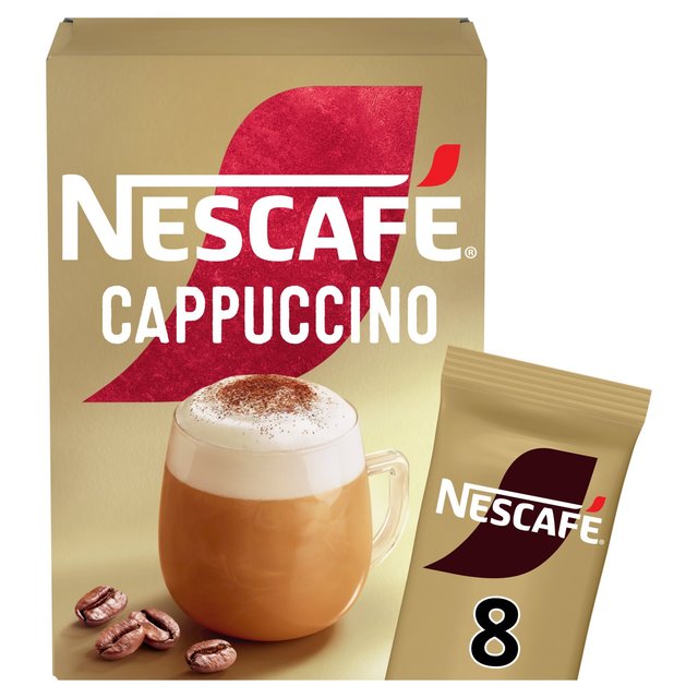 Nescafe Gold Cappuccino Instant Coffee, 8 per Pack