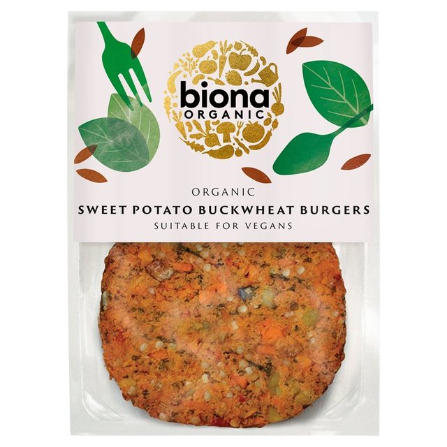 Biona Organic Sweet Potato Buckwheat Burgers, 160g