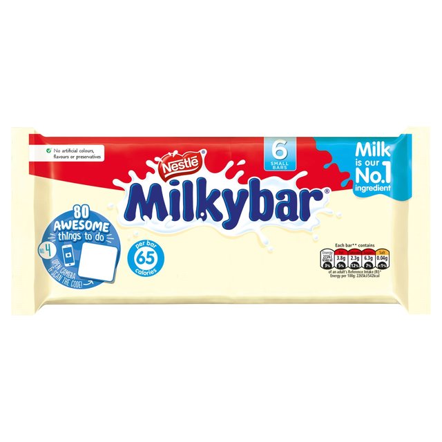 Milkybar White Chocolate Kid Bar Multipack, 6 x 12g