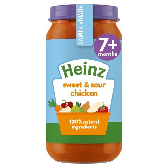 Heinz By Nature Sweet & Sour Chicken Baby Food Jar 7+ Months, 200g