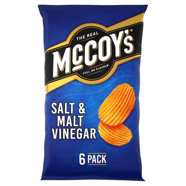 McCoy’s Salt & Malt Vinegar Multipack Crisps, 6 Per Pack