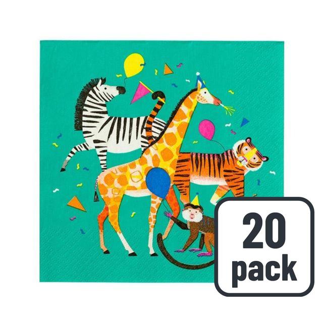 Talking Tables Animal Party Paper Napkins, 20 Per Pack