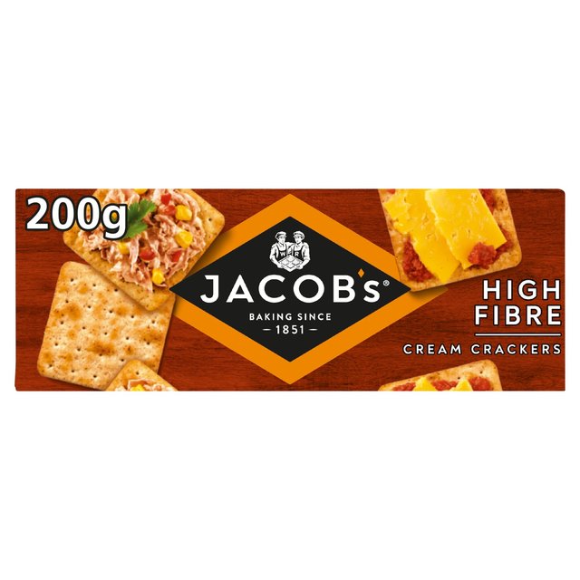 Jacob’s High Fibre Cream Crackers, 200g