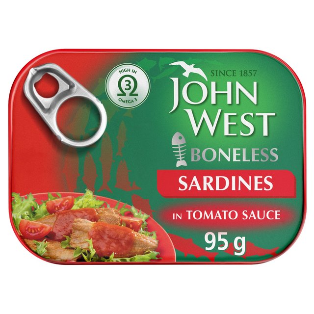 John West Boneless Sardines in Tomato Sauce, 95g