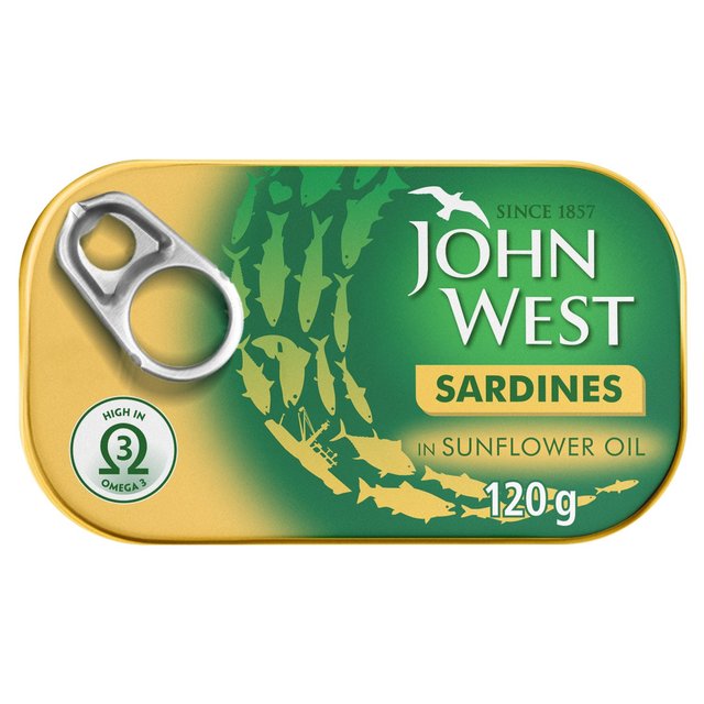 John West Sardines In Sunflower Oil, 120g