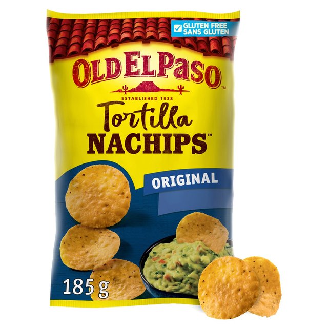 Old El Paso Gluten Free Nachips Tortilla Chips, 185g
