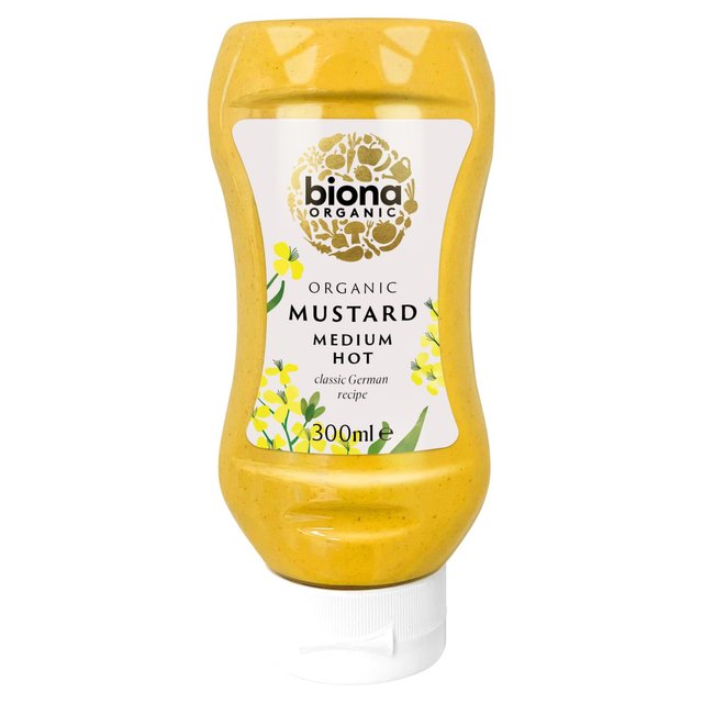 Biona Organic Mustard Squeezy Bottle, 300ml