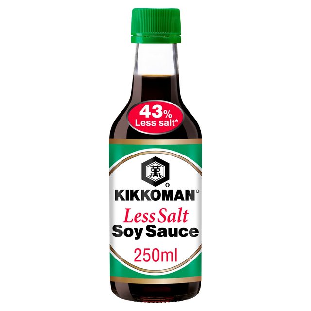 Kikkoman Less Salt Soy Sauce, 250ml