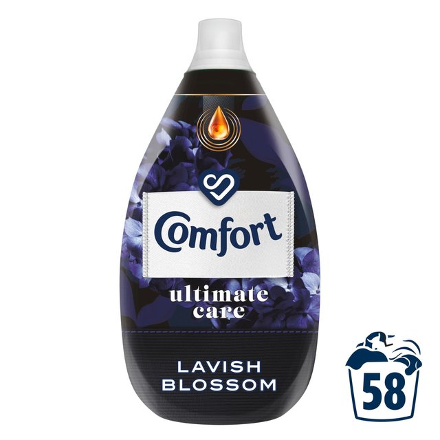 Comfort 58 Wash Perfume Deluxe Lavish Blossom Fabric Conditioner, 870ml