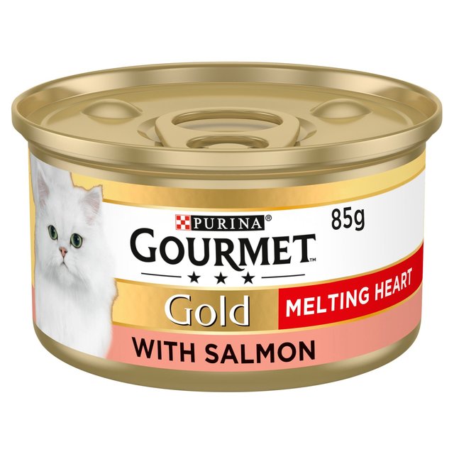 Gourmet Gold Melting Heart Cat Food Salmon, 85g